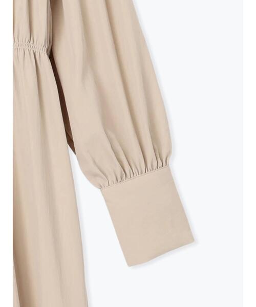 Lugnoncure（ルノンキュール）の「シャーリングワンピース（ワンピース・レディース・ブラック/カーキ/ベージュ・F）」の10枚目の写真