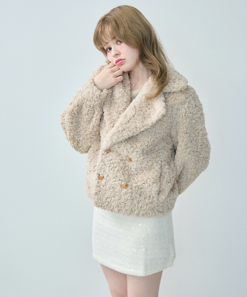 TITTY&CO.（ティティーアンドコー）の「ツイードミニスカート（スカート・レディース・アイボリー/ブラック・FREE）」の3枚目の写真