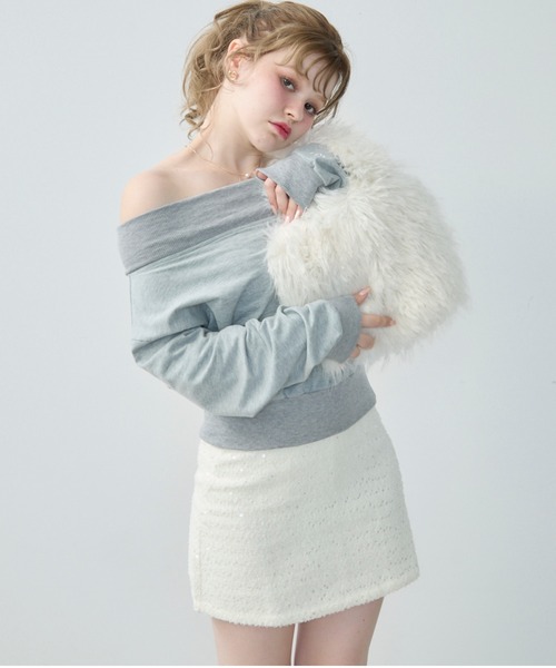 TITTY&CO.（ティティーアンドコー）の「ツイードミニスカート（スカート・レディース・アイボリー/ブラック・FREE）」の10枚目の写真