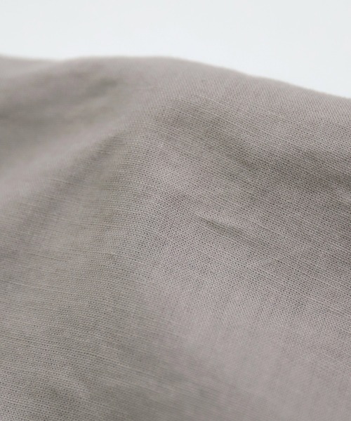 ブラウス シャツ 「Brocante / ブロカント」 20s綿麻シーチング フラールシャツ レディース Brocante / ブロカント] 20s綿麻シーチング フラールシャツ