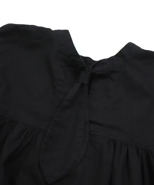 Brocante（ブロカント）の「[Brocante / ブロカント] 20s綿麻シーチング フラールシャツ（シャツ/ブラウス・レディース・ブラック/ホワイト/ライトグレー/ブルー・2）」の17枚目の写真