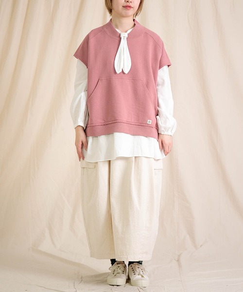 Brocante（ブロカント）の「[Brocante / ブロカント] 20s綿麻シーチング フラールシャツ（シャツ/ブラウス・レディース・ブラック/ホワイト/ライトグレー/ブルー・2）」の11枚目の写真