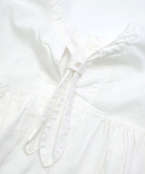 Brocante（ブロカント）の「[Brocante / ブロカント] 20s綿麻シーチング フラールシャツ（シャツ/ブラウス・レディース・ブラック/ホワイト/ライトグレー/ブルー・2）」の13枚目の写真