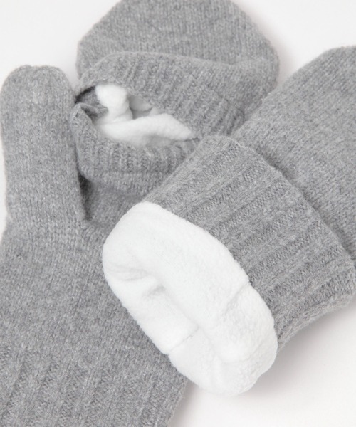 GLOBAL WORK（グローバルワーク）の「抗菌防臭ニットグローブ/234656（手袋・レディース・アイボリー/グレー/ブラック・LARGE/MEDIUM）」の9枚目の写真