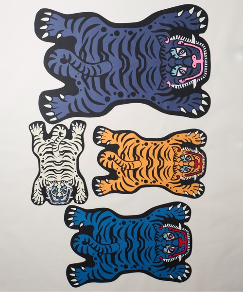 セール】3-11A16 チベタンタイガー ライク ラグ 50×80（ラグ/マット