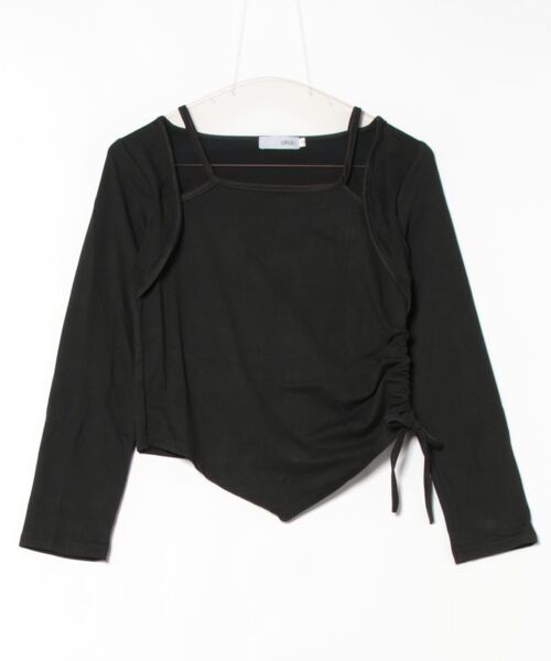 urge:(アージコロン )の「【URGE:】キャミソール付き トップス(Tシャツ/カットソー・レディース・ブラック/ホワイト/ピンク・SMALL/MEDIUM/LARGE/X-LARGE)」の12枚目の写真