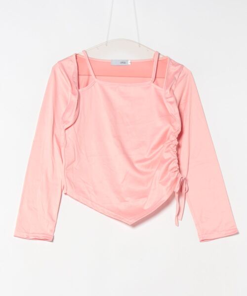 urge:(アージコロン )の「【URGE:】キャミソール付き トップス(Tシャツ/カットソー・レディース・ブラック/ホワイト/ピンク・SMALL/MEDIUM/LARGE/X-LARGE)」の13枚目の写真