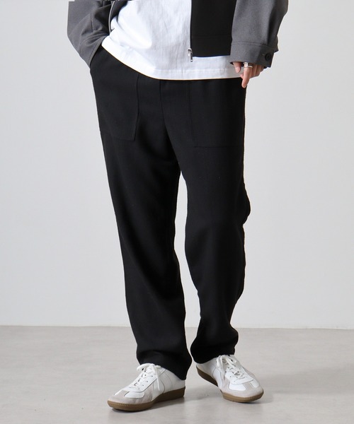 BIG MIKE（ビッグマイク）の「BIG MIKE ヘリンボーン ウール混 ベイカー イージーパンツ（その他パンツ・メンズ・ブラック・M/XL/L）」の15枚目の写真