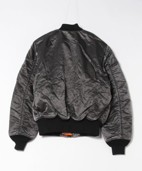 ALPHA_(アルファ)の「【ALPHA】スクラッチ MA-1(MA-1・メンズ・ブラック・M/L/XL)」の2枚目の写真