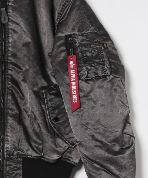 ALPHA_(アルファ)の「【ALPHA】スクラッチ MA-1(MA-1・メンズ・ブラック・M/L/XL)」の4枚目の写真