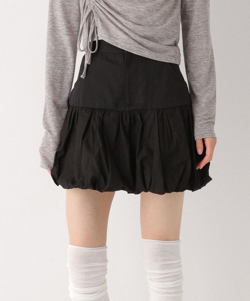 Heather(ヘザー)の「バルーンミニスカート 291607(スカート・レディース・ブラック/オフホワイト/ブラック系その他・S/M)」の2枚目の写真
