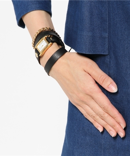 LA MER COLLECTIONS（ラメールコレクション）の「【LA　MER　COLLECTIONS　2015　AW Collection】（アナログ腕時計・レディース・ブラック・FREE）」の2枚目の写真