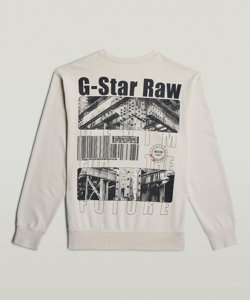 SUBSTANCE BACK GRAPHIC RELAXED SWEATER/オーバーサイズバックグラフィックロゴスウェット