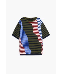 アシンメトリーボーダーTシャツ