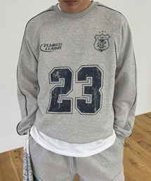 BY ATTENTION（バイアテンション）の「BIG SALE開催中！【BY ATTENTION】 裏起毛 TEAM ロゴ コットン パイピング スウェット トレーナー  / ユニセックス（スウェット）」