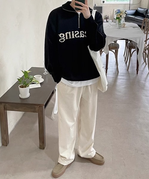 NOWLE（ノウル）の「【NOWLE】ワイドシルエット ドレープ コーデュロイ パンツ（その他パンツ・メンズ・ダークカーキ/オフホワイト・MEDIUM/SMALL/X-LARGE/LARGE）」の14枚目の写真