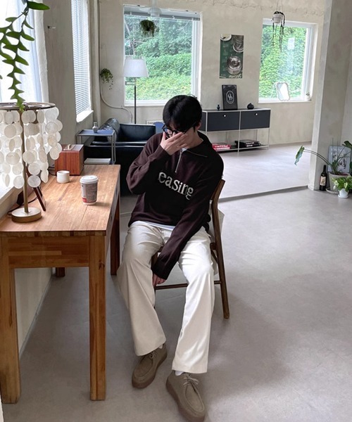 NOWLE（ノウル）の「【NOWLE】ワイドシルエット ドレープ コーデュロイ パンツ（その他パンツ・メンズ・ダークカーキ/オフホワイト・MEDIUM/SMALL/X-LARGE/LARGE）」の3枚目の写真