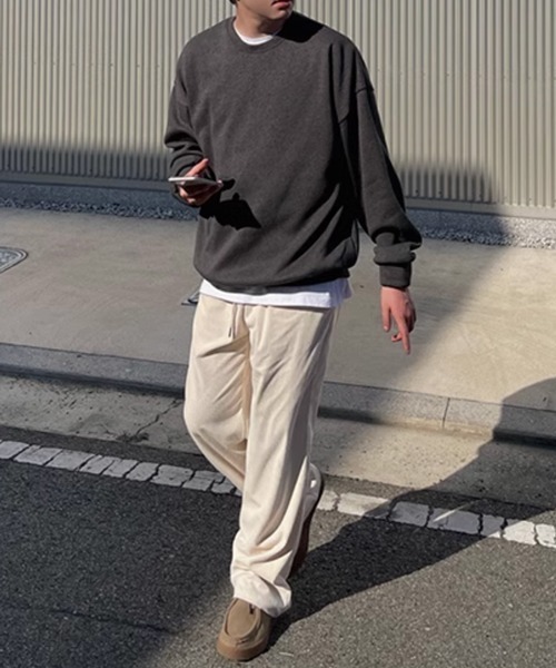 NOWLE（ノウル）の「【NOWLE】ワイドシルエット ドレープ コーデュロイ パンツ（その他パンツ・メンズ・ダークカーキ/オフホワイト・MEDIUM/SMALL/X-LARGE/LARGE）」の12枚目の写真