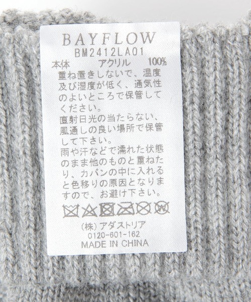 BAYFLOW(ベイフロー)の「ニットグローブ(手袋・メンズ・ブラック/グレー・FREE)」の11枚目の写真