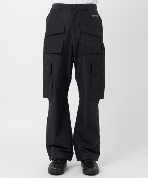新品 D-VEC GORE-TEX INFINIUM フロント カーゴパンツ 3 GORE-TEX INFINIUM TROUSERS BLACK - D-VEC×ALMOSTBLACK(ディー