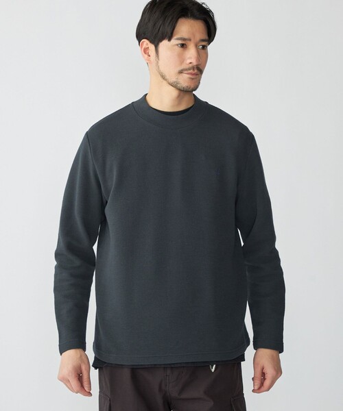 SHIPS(シップス)の「【WEB限定】SHIPS: ワンポイント ロゴ リップル モックネック ロングスリーブ Tシャツ(Tシャツ/カットソー・メンズ・ホワイト/ネイビー/ダークグレー・SMALL/MEDIUM/LARGE/X-LARGE)」の11枚目の写真