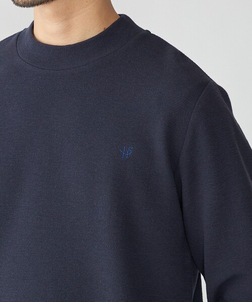SHIPS(シップス)の「【WEB限定】SHIPS: ワンポイント ロゴ リップル モックネック ロングスリーブ Tシャツ(Tシャツ/カットソー・メンズ・ホワイト/ネイビー/ダークグレー・SMALL/MEDIUM/LARGE/X-LARGE)」の19枚目の写真