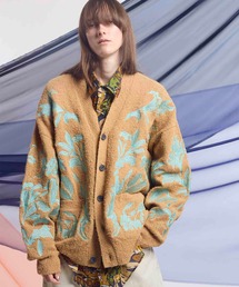 《UNISEX》Prime-Over Flower Embroidery Cardigan/プライムオーバーフラワー刺繍カーディガン【MAISON SPECIAL/メゾンスペシャル】