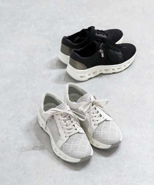 cava cava（サヴァサヴァ）の「ニットスニーカー　1320665（スニーカー・レディース・ホワイト/ブラック・L/M/LL/S）」の12枚目の写真