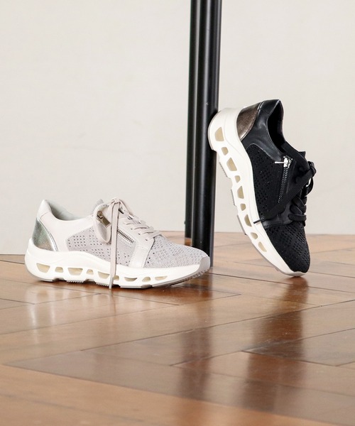 cava cava（サヴァサヴァ）の「ニットスニーカー　1320665（スニーカー・レディース・ホワイト/ブラック・L/M/LL/S）」の13枚目の写真