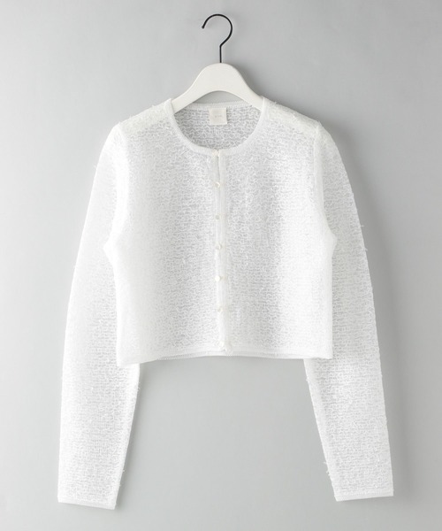 【e/rm】レースコンパクトカーディガン（カーディガン/ボレロ）｜e/rm（イーアールエム）