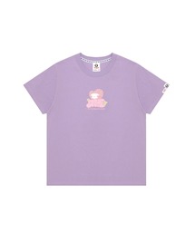 A BATHING APE - 新品タグ付き 限定　A Bathing Ape パープル Tシャツ　Lサイズ A BATHING APE（Tシャツ/カットソー(半袖/袖なし) ・ パープル