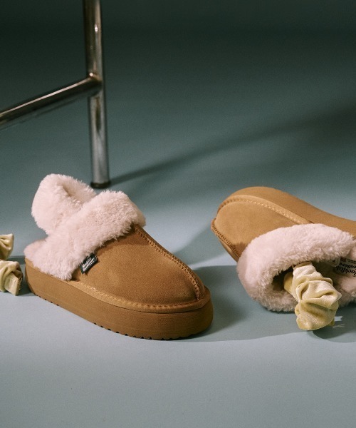 CLOUDY FLATFORM FUR SLINGBACK（スリッポン）｜ROCKFISH WEATHERWEAR