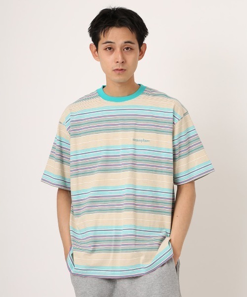 atmos Multi-color Border T-shirt / アトモス マルチカラー