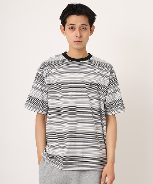 セール】atmos Multi-color Border T-shirt / アトモス マルチ