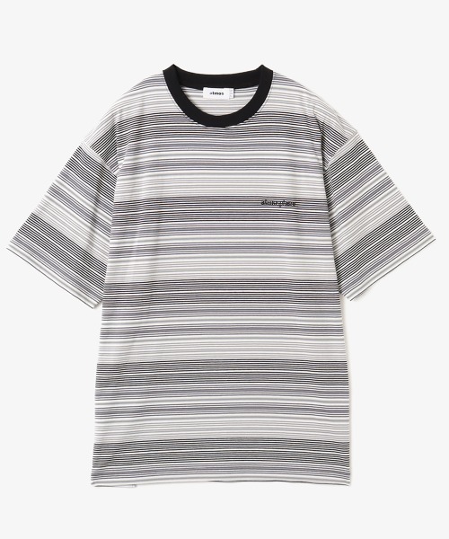 atmos(アトモス)の「atmos Multi-color Border T-shirt / アトモス マルチカラー ボーダー Tシャツ(Tシャツ/カットソー・メンズ・ブラック/グリーン・XL/L/M)」の3枚目の写真
