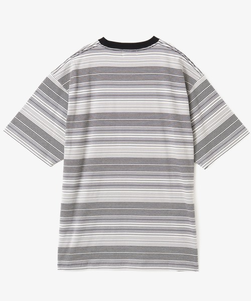 atmos(アトモス)の「atmos Multi-color Border T-shirt / アトモス マルチカラー ボーダー Tシャツ(Tシャツ/カットソー・メンズ・ブラック/グリーン・XL/L/M)」の4枚目の写真