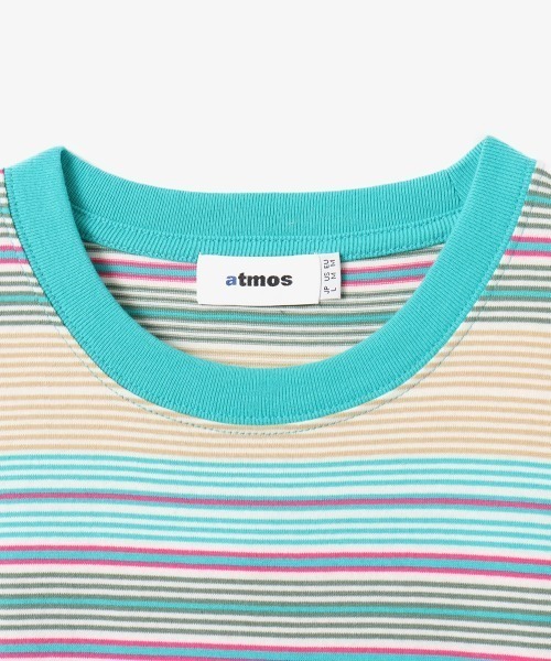 atmos(アトモス)の「atmos Multi-color Border T-shirt / アトモス マルチカラー ボーダー Tシャツ(Tシャツ/カットソー・メンズ・ブラック/グリーン・XL/L/M)」の10枚目の写真