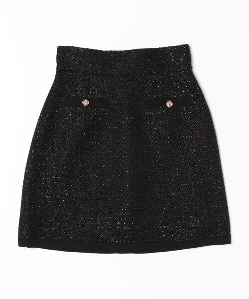 SWINGLE（スウィングル）の「ラメツイードバイカラーミニスカート（スカート・レディース・ベージュ/ピンク/ブラック・MEDIUM/SMALL）」の21枚目の写真