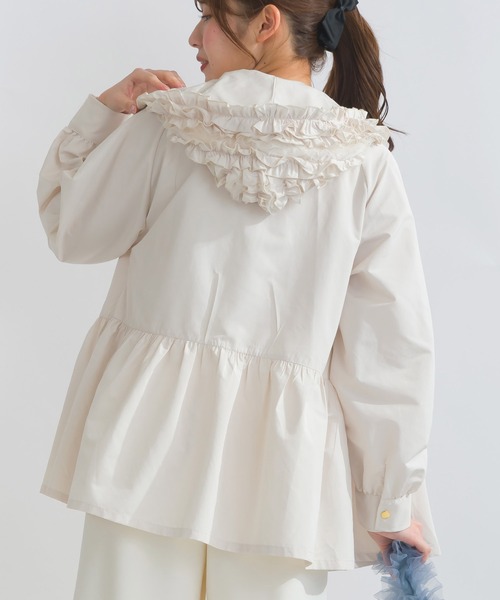 PICCIN（ピッチン）の「フリル付きフードマウンテンパーカー（マウンテンパーカー・レディース・ライトグリーン/アイボリー/ブラック・M）」の18枚目の写真