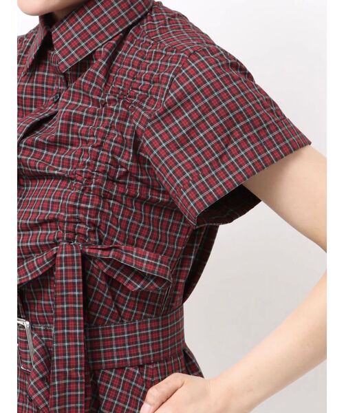 jouetie（ジュエティ）の「【再入荷】ギャザーリボンロングシャツワンピース 夏服（ワンピース・レディース・ピンク/レッド/ブルー・MEDIUM）」の21枚目の写真