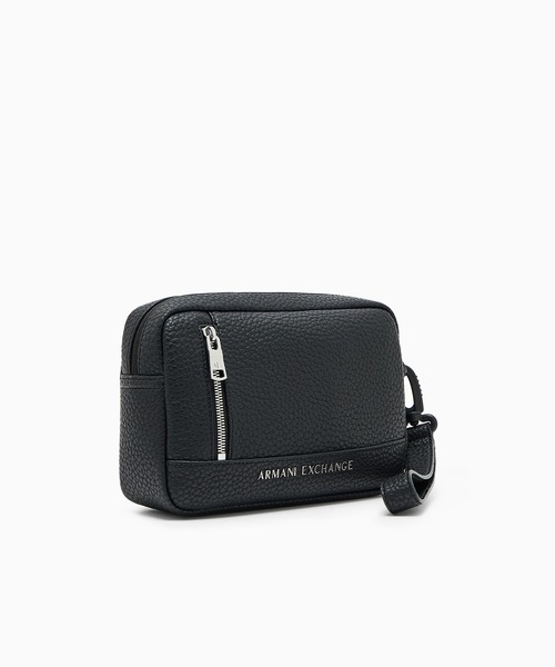 ARMANI EXCHANGE（アルマーニエクスチェンジ）の「【A|X アルマーニ エクスチェンジ】AXロゴ ポーチ/セカンドバッグ（ポーチ・メンズ・ブラック・FREE）」の2枚目の写真