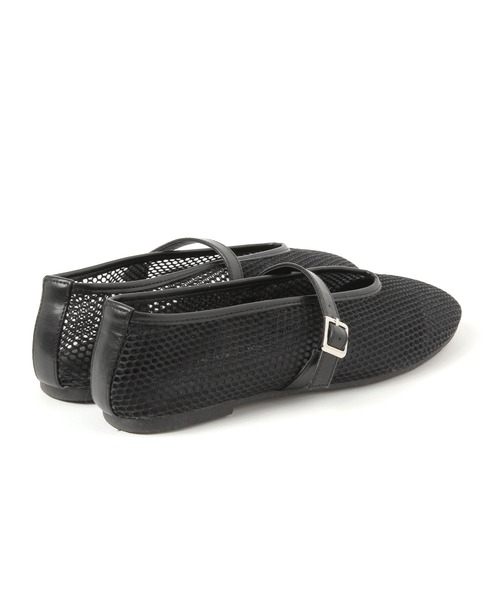 LAKOLE（ラコレ）の「メッシュコンビフラットパンプス / 290718（パンプス・レディース・ベージュ/ブラック・MEDIUM/LARGE）」の8枚目の写真