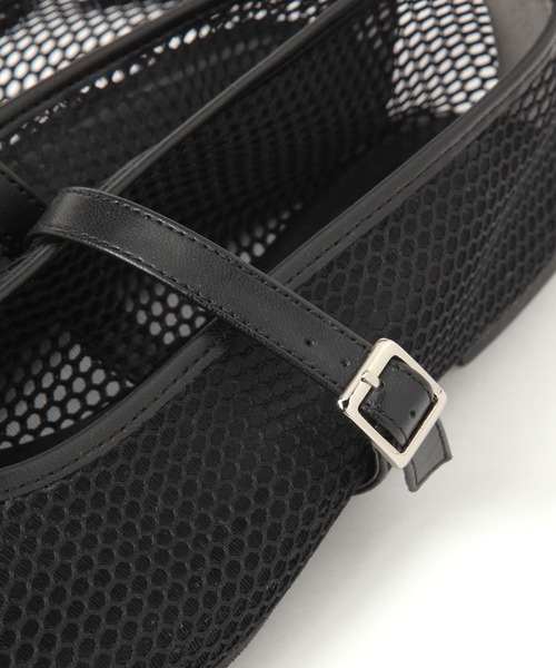 LAKOLE（ラコレ）の「メッシュコンビフラットパンプス / 290718（パンプス・レディース・ベージュ/ブラック・MEDIUM/LARGE）」の11枚目の写真