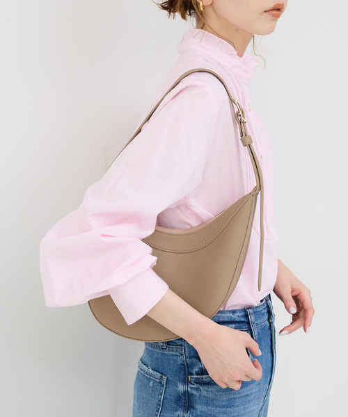VELETTO（ベレット）の「VELETTO/ベレット SLOBE別注 ハーフムーンバッグ（ショルダーバッグ・レディース・ブラック/ベージュ・FREE）」の15枚目の写真