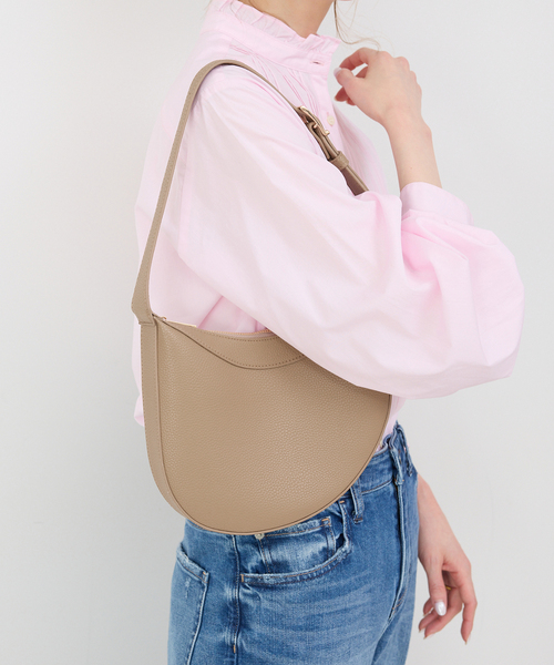VELETTO（ベレット）の「VELETTO/ベレット SLOBE別注 ハーフムーンバッグ（ショルダーバッグ・レディース・ブラック/ベージュ・FREE）」の16枚目の写真