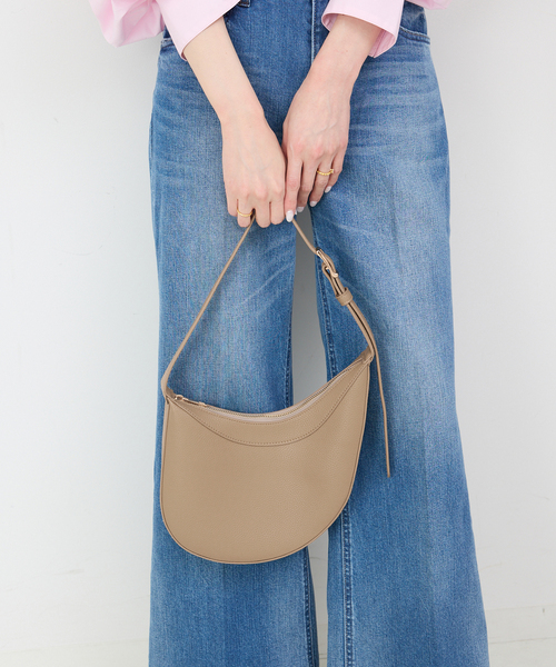 VELETTO（ベレット）の「VELETTO/ベレット SLOBE別注 ハーフムーンバッグ（ショルダーバッグ・レディース・ブラック/ベージュ・FREE）」の18枚目の写真