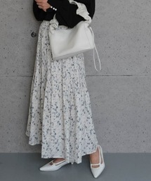 aquagarage | 花柄消しプリーツスカート(スカート)
