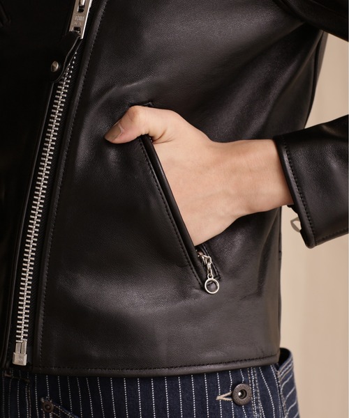 schott(ショット)の「【Women's】Schott/ショット/DOUBLE RIDERS/ダブルライダース(ライダースジャケット・レディース・ブラック・S/M)」の6枚目の写真