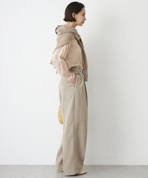 美品 Whim Gazette シルクローンプルオーバーブラウス シルクローンプルオーバーブラウス | Whim Gazette(ウィム ガゼット