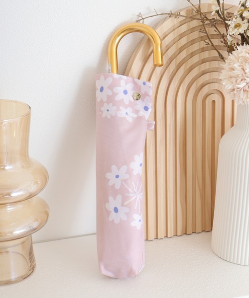 FUNALIVE(ファンアライブ)の「ガラガラ折りたたみ雨傘 曲がり手元(折りたたみ傘・メンズ・オフホワイト/グレー/ブルー/ブラック/ネイビー/ホワイト/ピンク/ピンク系・FREE)」の8枚目の写真